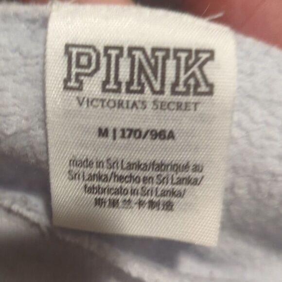 PINK by Victoria's Secret Size Medium tie dye Cut Off Shoulder Crop Sweater (z4) - Picture 2 of 6